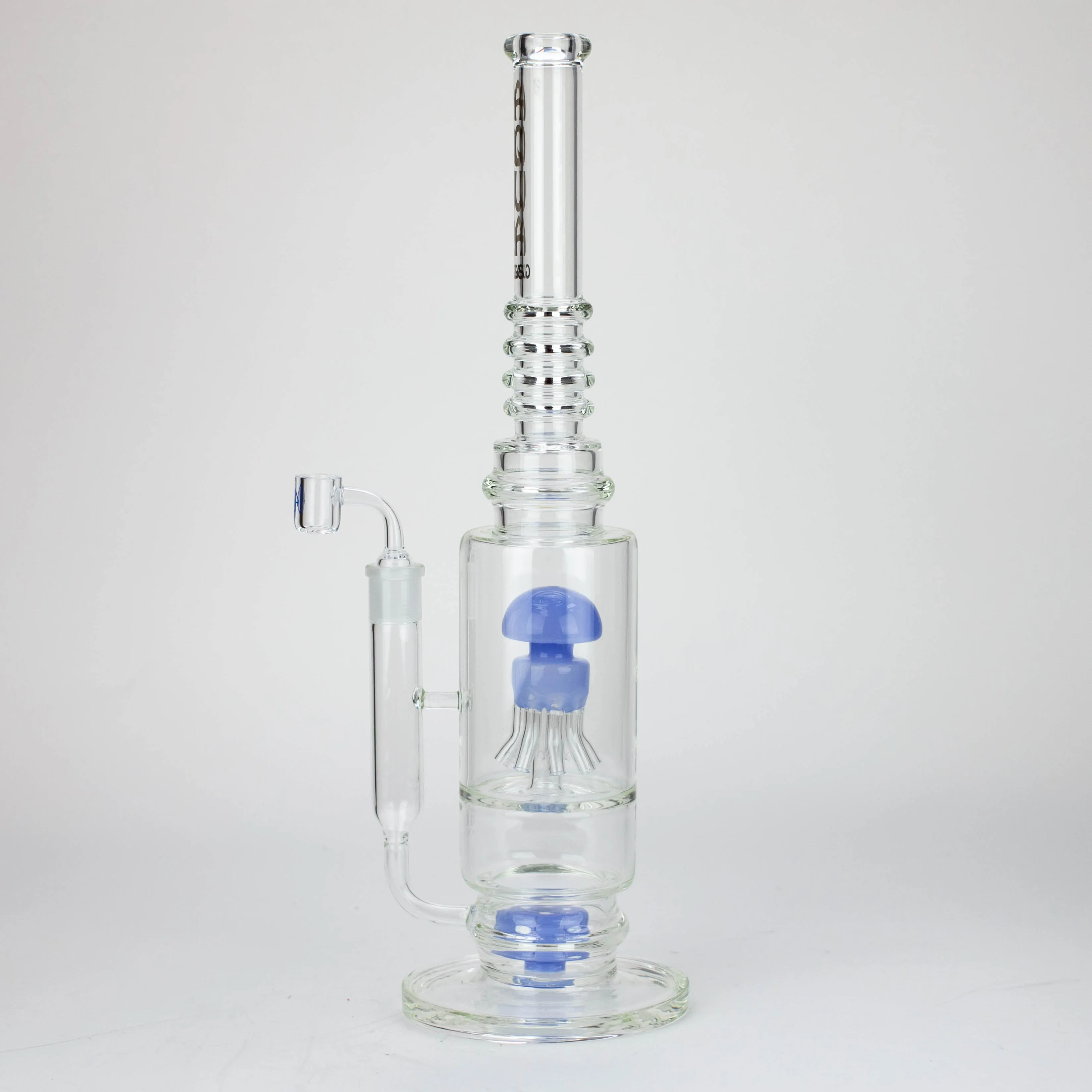 19" AQUA Octopus Percolator Glass Bong