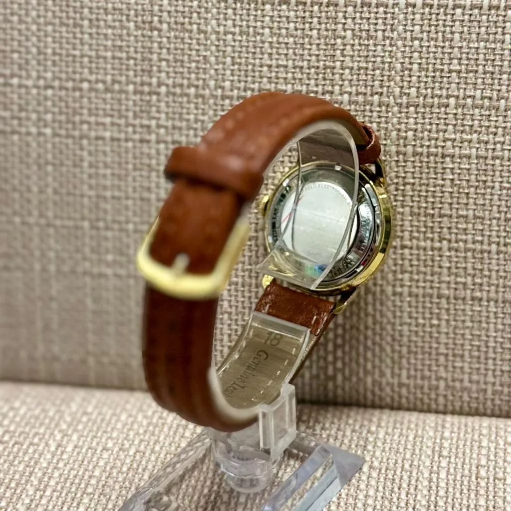Bulova Gold Tone With Rare Sunray Dial Beautiful Men's Watch - $5K APR w/ COA!!!