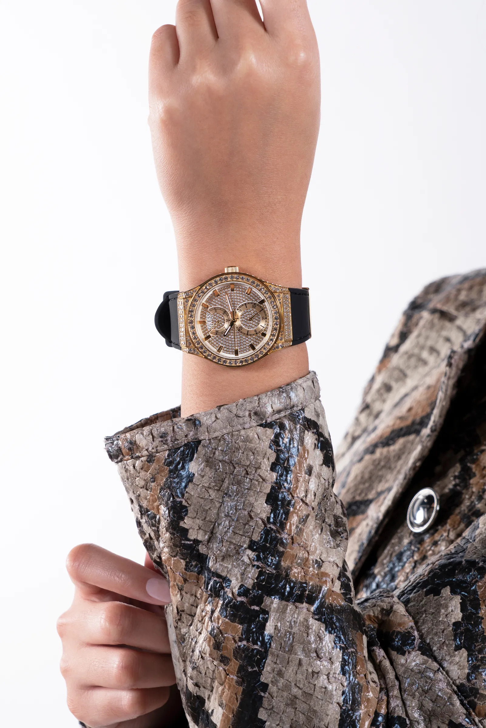 Guess Gold Dial Women Watch - GW0439L2
