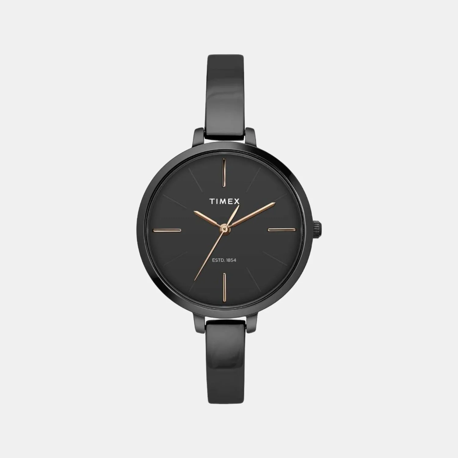Women's Black Analog Stainless Steel Watch TWEL12815